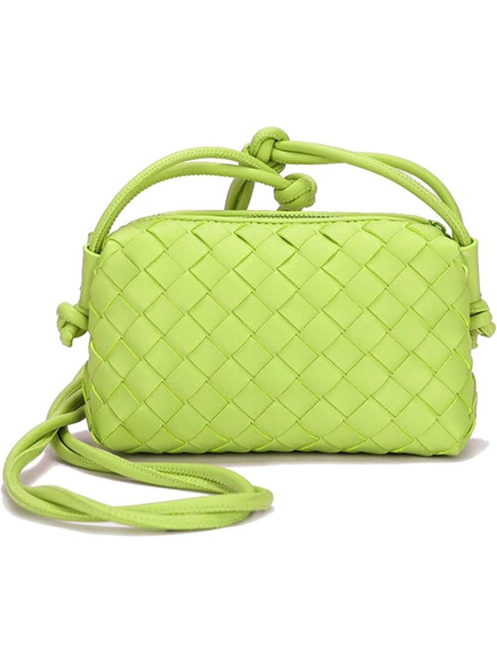 Stylish Woven Crossbody Bag | Small Vegan Leather Purse for Everyday Use
